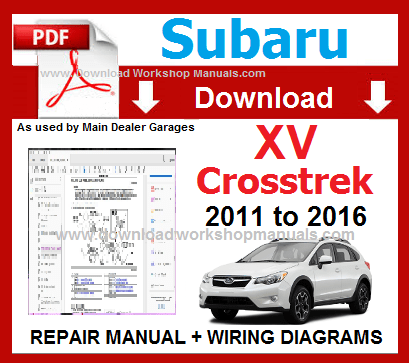 Subaru XV Workshop Repair Manual Download